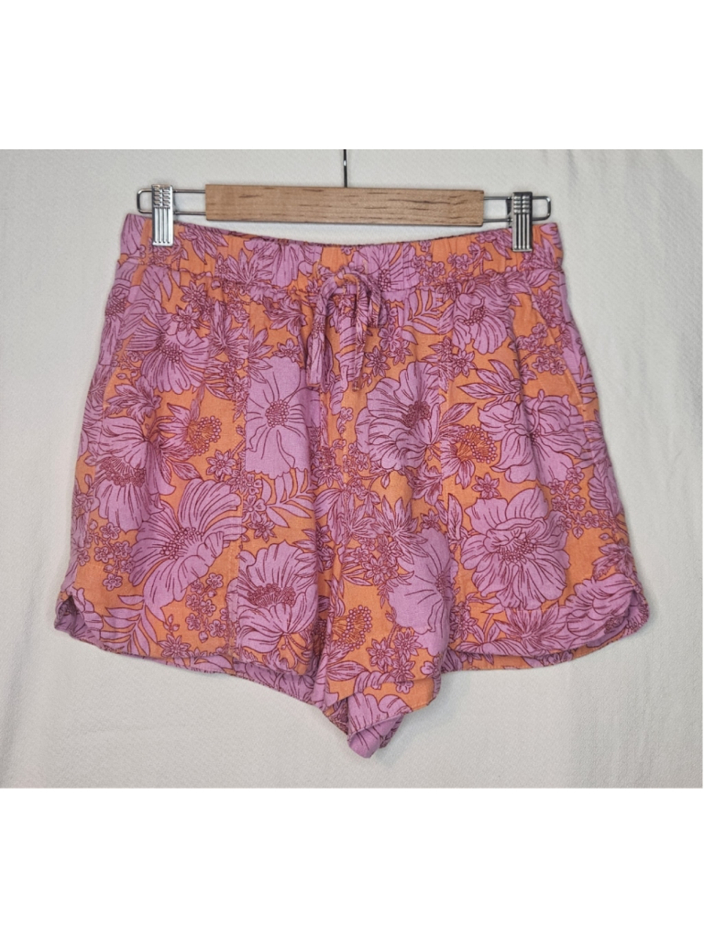 Universal Thread Linen Blend Matching Outfit Set Shirt High-Rise Shorts XS/S - Picture 8 of 11